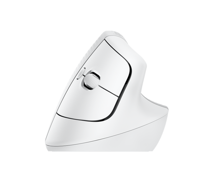LOGI LIFT Vertical Ergonomic Wireless Mouse/Logi Bolt USB Receiver - Off-white