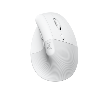 LOGI LIFT Vertical Ergonomic Wireless Mouse/Logi Bolt USB Receiver - Off-white