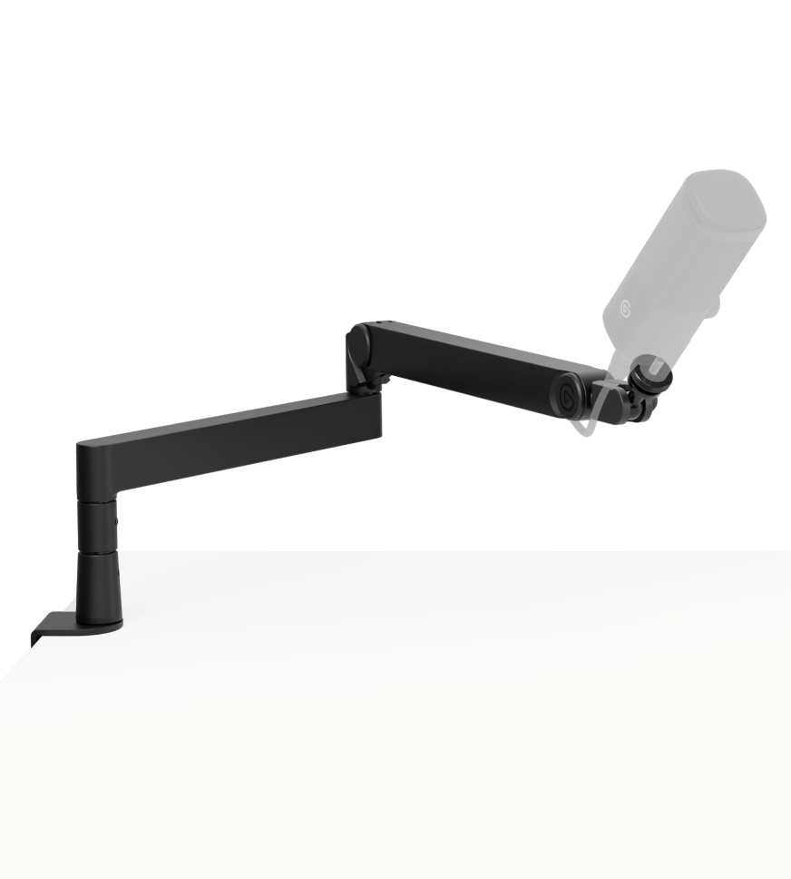 Elgato Wave Mic Arm Pro - Studio-grade boom arm; 780 mm Horizontal reach; 750 mm vertical reach; 150 mm Riser extension.
