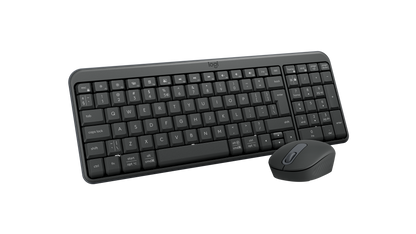 Logitech - MK250 Compact Bluetooth Keyboard and Mouse - Black