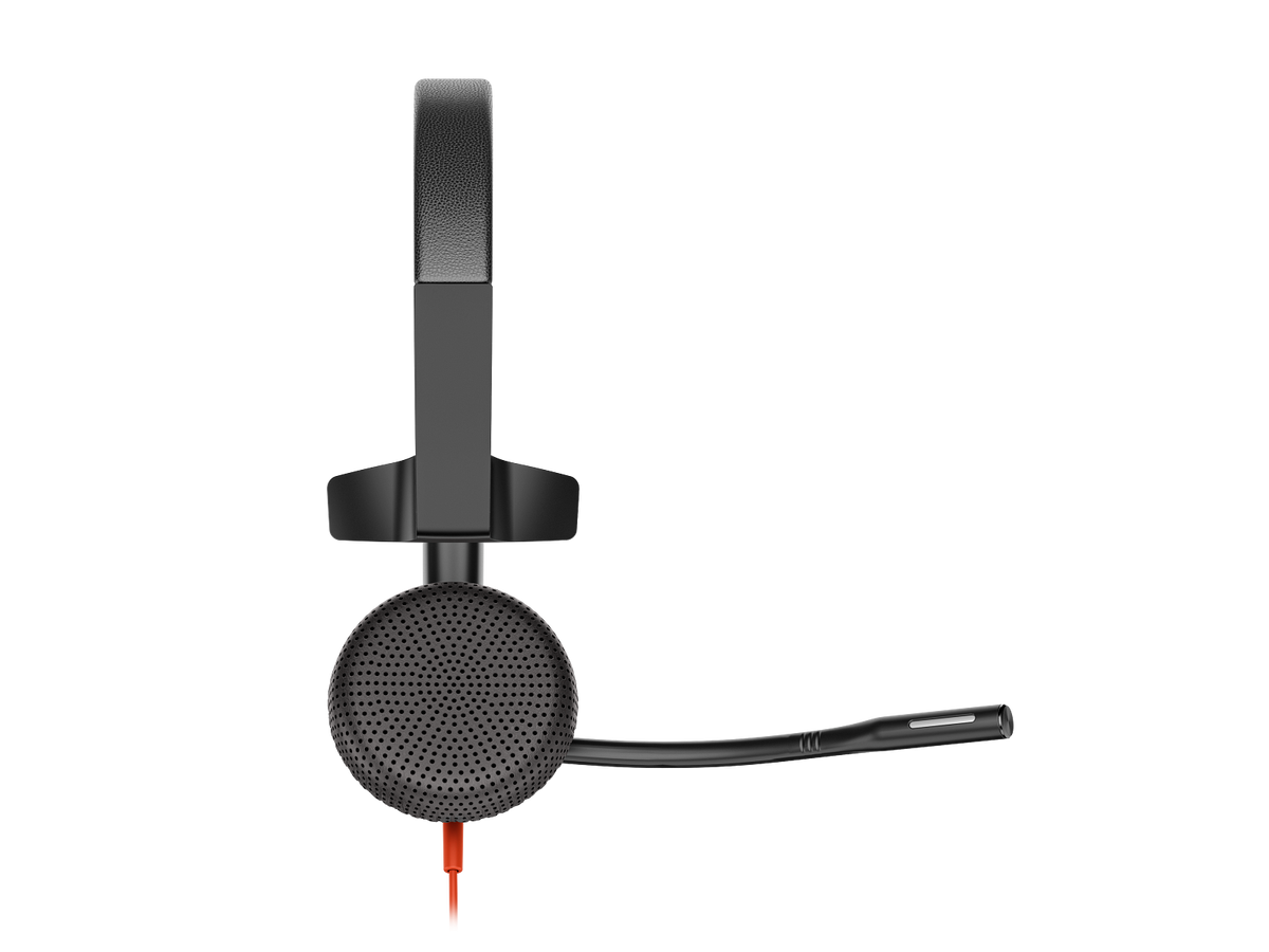 Poly Blackwire 3315 Monaural USB-C Headset +3.5mm Plug +USB-C/A Adapter