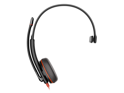 Poly Blackwire C3215 MONO Corded Headset (USB-C) + 3.5mm Plug + USB-C/A Adapter (UC & Microsoft)