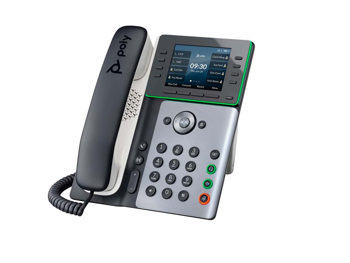 Poly Edge E320 IP Phone and PoE-enabled