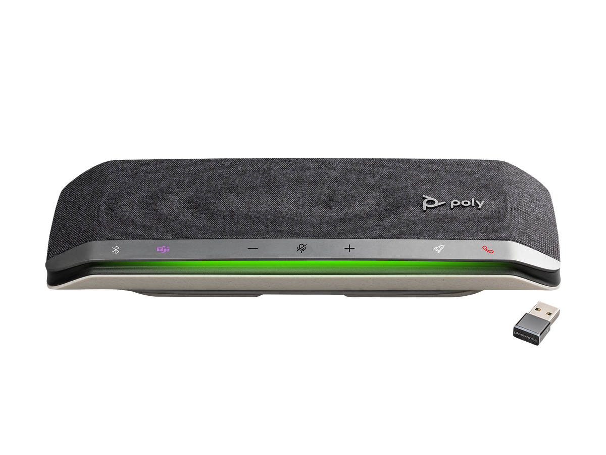 Poly Sync 40+ Speakerphone with USB-A USB-C + BT700 USB-A Adapter (UC Version)