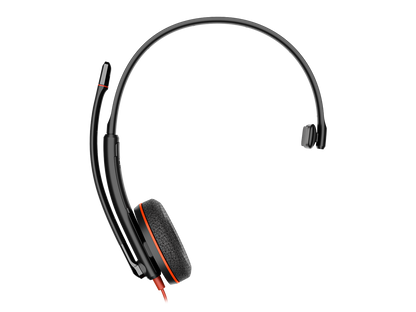Poly Blackwire 3210 Monaural USB-C Headset +USB-C/A Adapter (Bulk)