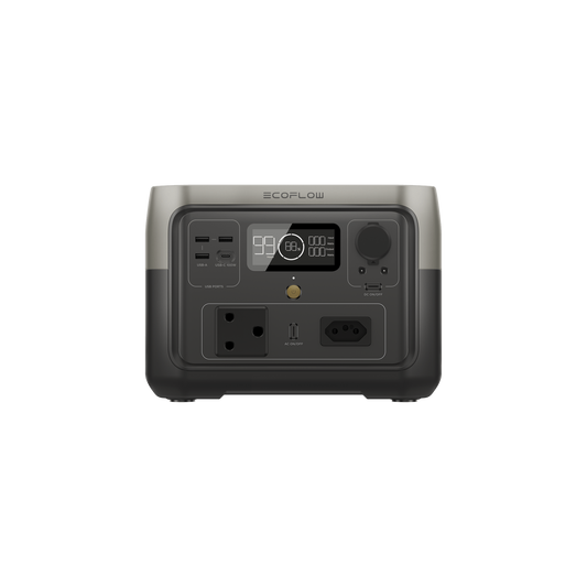 ECOFLOW RIVER 2 MAX Portable Power Station 512Wh battery 500W output 220W Solar Charger - SA Socket