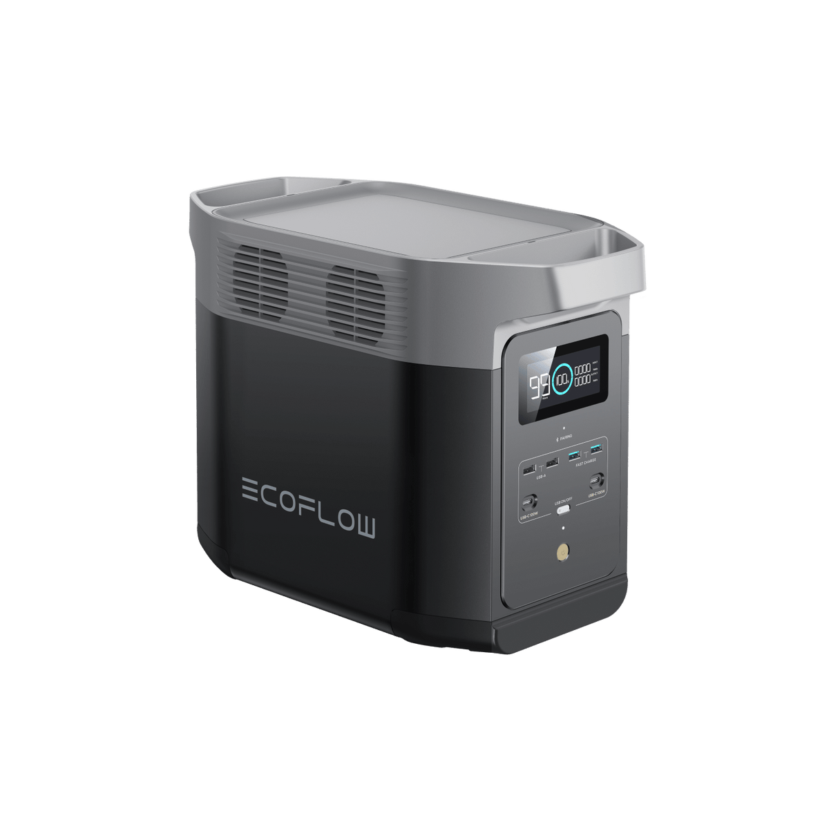 ECOFLOW Delta 2 Lithium (LiFePo) Portable Power Station - 1800W Output; 1024Wh LFP Battery; 500W Solar charger - SA socket.