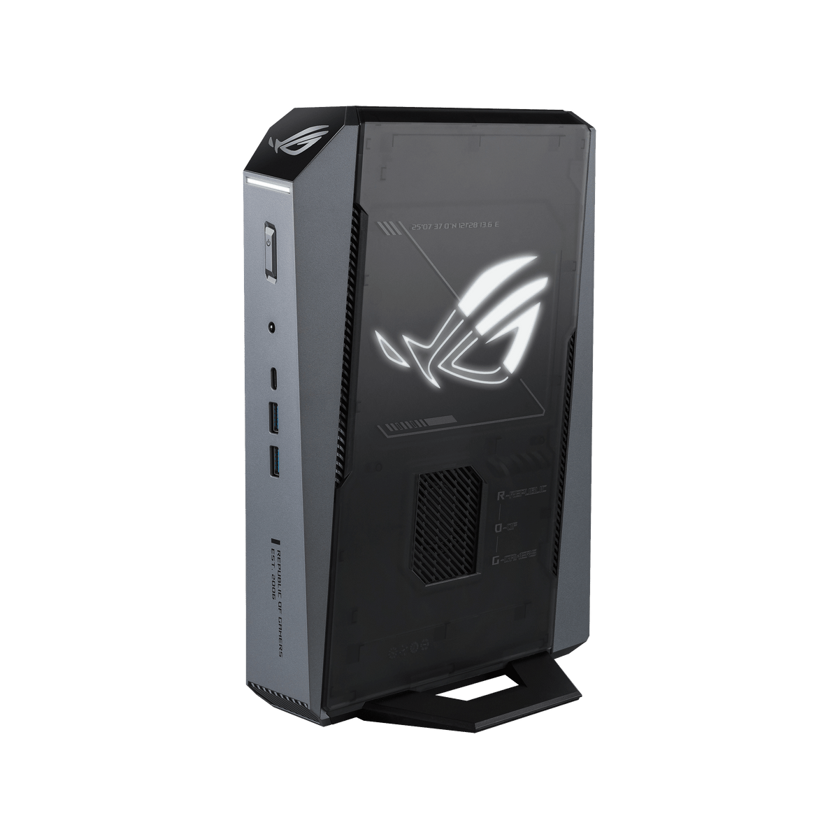 ASUS ROG NUC L10|AMD Ryzen 9 9955HX|RTX5070|DDR5-2*16GB|1TB|Win11H|2xHDMI|6xUSB|2xDP|Wi-FI|LAN|BT|Audio Jack|3 Yr Wty.