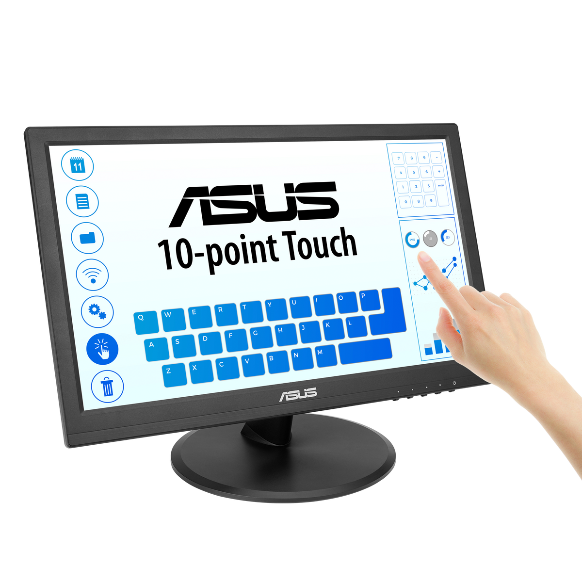 ASUS VT169HE|Touch|15.6 FHD|PSS|60Hz|AR16:9|5ms - GTG|220 NITS|1000:1|VA (H170/V170)-|1XVGA|1xHDMI|Vesa WM|
