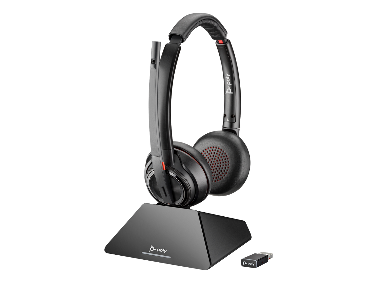 Poly Savi 8220 UC Microsoft Teams Certified DECT 1880-1900 MHz USB-A Headset