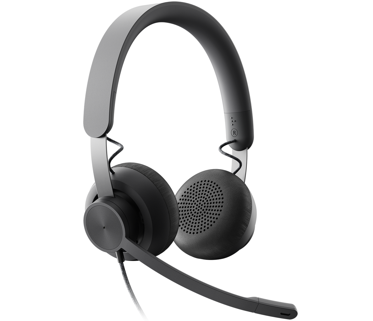 LOGITECH - Headset PC - Logitech Zone Wired Teams - Graphite - USB - Microsoft Teams