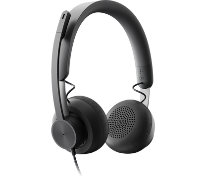 LOGITECH - Headset PC - Logitech Zone Wired Teams - Graphite - USB - Microsoft Teams